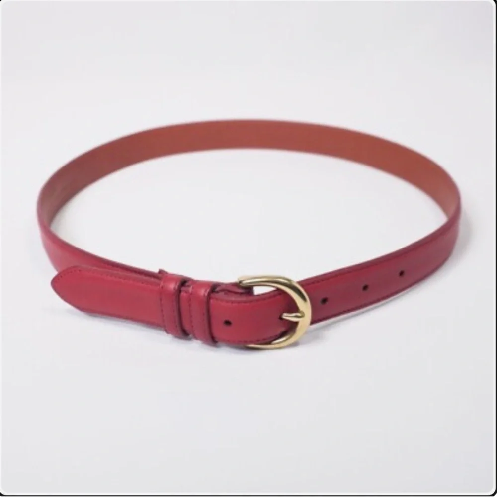 Coach Red Leather Belt Women main image 4